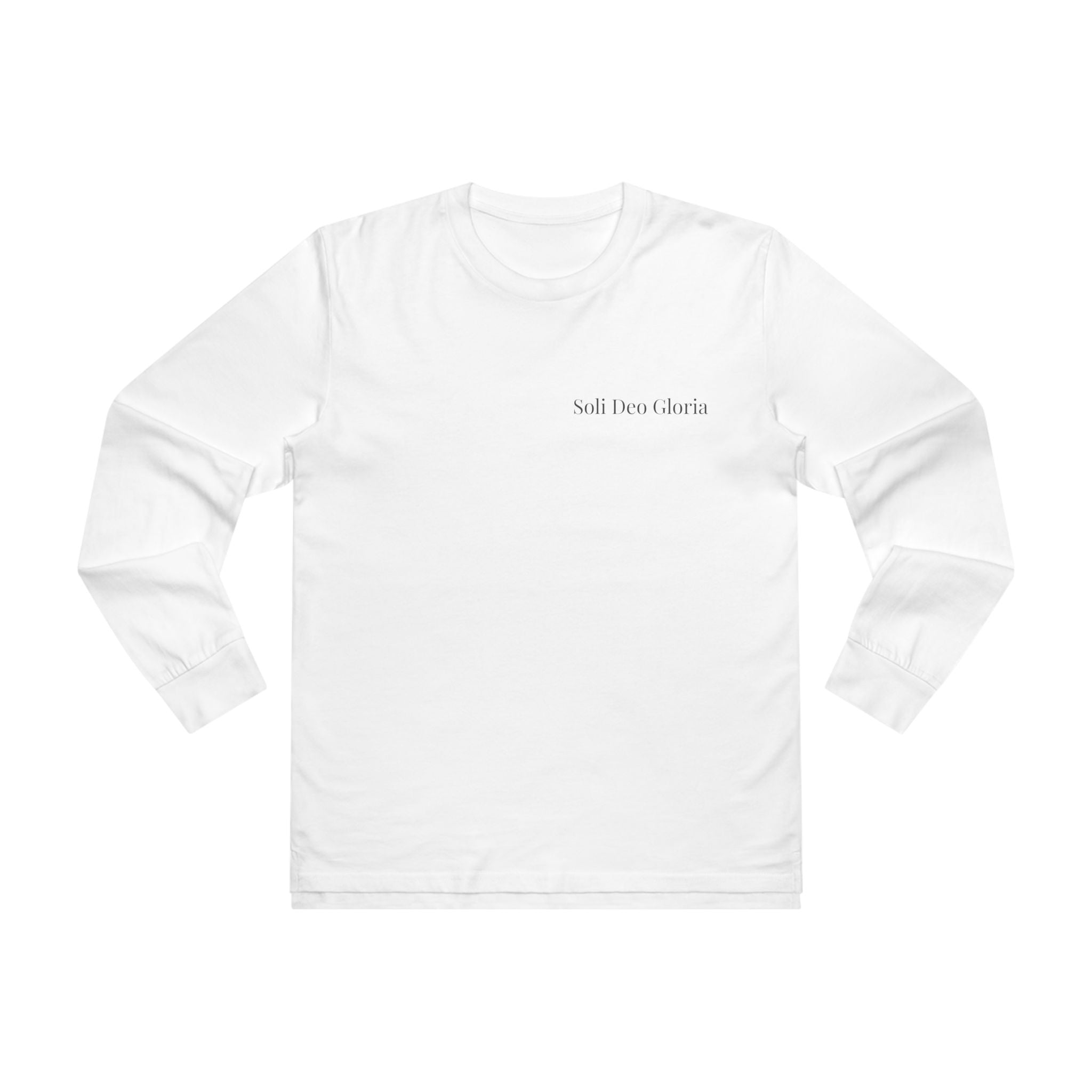 Gloria Long sleeve — "For His Glory Alone" (Psalm 115:1)